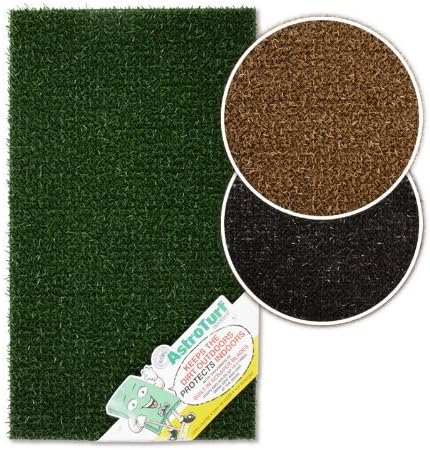 Anti Slip Astroturf Doormat Easy Clean 70cm x 40cm Outdoor Scraper Mat (Grey)