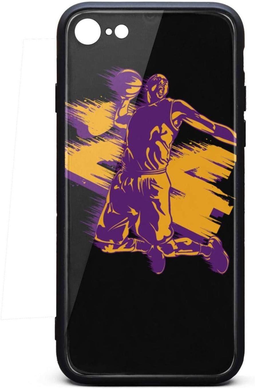 MVP Los Anageles Phone Case for iPhone 7/iPhone 8 TPU Gel Full Body Protection Anti-Scratch Fashionable Glossy Anti Slip Thin Shockproof Case