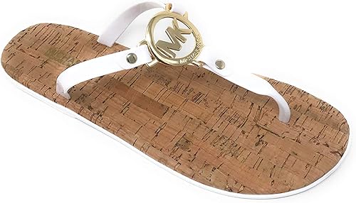 michael kors brown flip flops