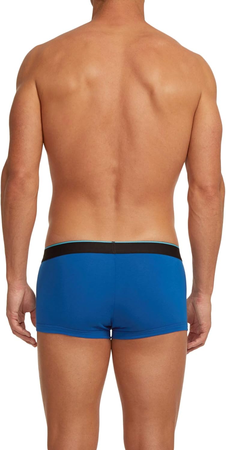 Papi Men's Stylish Brazilian Solid and Print Trunks (3-Pack of Men's Underwear): Clothing