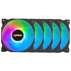 upHere RGB LED 120mm Case Fan,Quiet Edition High