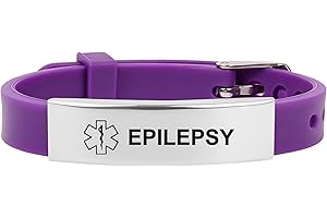 PMORMYY Medical Alert Bracelet for Women Men, Adjustable Medical Alert ID Silicone Wristband for Diabetic D.N.R Pacemaker Epilepsy