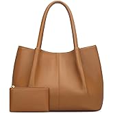 KKXIU Tote Bag for Women Vegan Leather Shoulder Purse Large Capacity Travel Bag