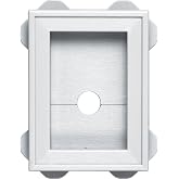 Builders Edge 130130003001 1.3003E+11 Wrap Around Utility Block, 3 X 4-3/4 in Inner, 5 X 6-3/4 in Outer Dimension, White