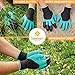 Garden Genie Gloves by Sweetmart with Fingertips Claws on right Hand, for Digging and Planting, Safe for Rose Pruning, for Quick And Easy Gardering