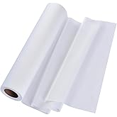 Seneme Soft & Cozy Embroidery Stitch Cover 12" x 12 Yd Fusible Stabilizer for Machine Embroidery Covering Scratchy Stitches (White Light Weight)