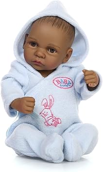 Amazon.es: Ballylelly 10 Pulgadas de Negro realistas bebés Varones de baño de Cuerpo Completo de Silicona Negro Boy Reborn Baby Doll Mejor Regalo de cumpleaños: Juguetes y juegos