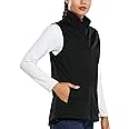 baleaf Women's Lightweight Vest Softshell Sleeveless Jacket Windproof Stand Collar with Zipper Pockets Running Hiking Golf
