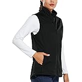 baleaf Women's Lightweight Vest Softshell Sleeveless Jacket Windproof Stand Collar with Zipper Pockets Running Hiking Golf