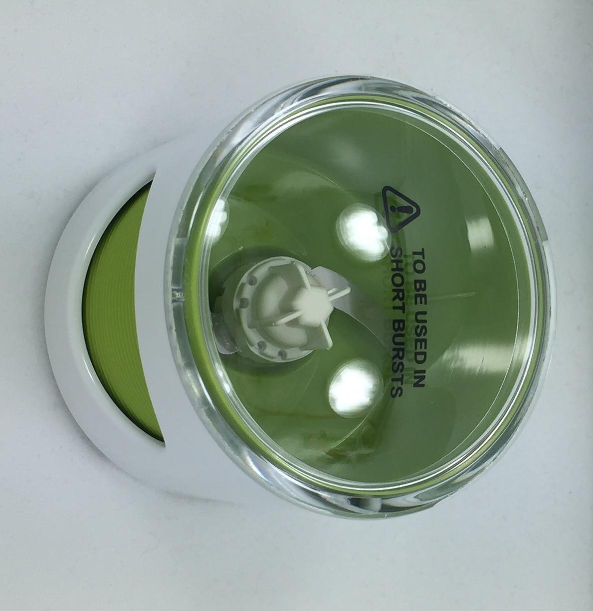 REVEL WET N' DRY GRINDER CUP GREEN WITH WHITE COVER UPPER CUP ASSEMBLY