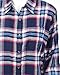 Dickies Women's Long-Sleeve Flannel Shirt, Black Iris/Texas Topez Plaid, Medium