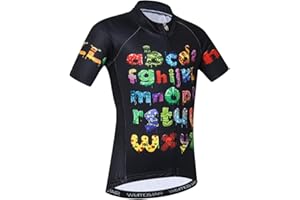 JPOJPO Kid Children Boys' Girls' Short Sleeve Cycling Jersey for Youth