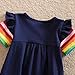 VIKITA toddler flower girl dress for kids baby cotton short sleeve dresses in summer for 2-8 years