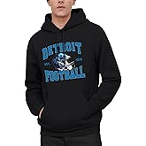 Mens Football Hoodie Classical Football Fans Sweatshirt Pullover Apparel