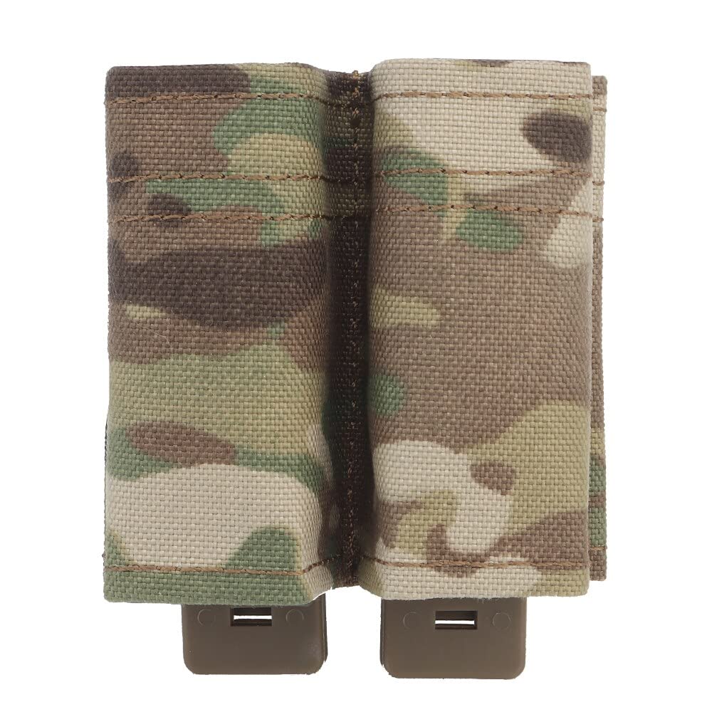 Tactical 9mm Magazine Pouch Hunting Single Double Mag Pouch Outdoor Molle Pouch Holder Airsoft Mag Carrier (Color : MG-F-04-CP, Size : M)