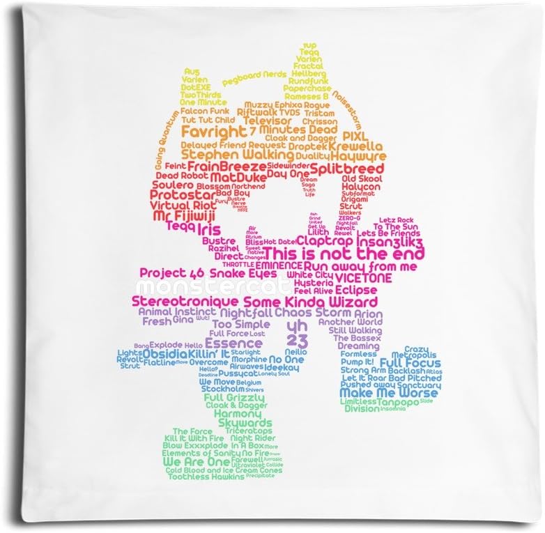 FunHomeDecor Throw Pillow Case Monstercat Music Band 18 X 18-Inches (One Cover)