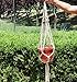 2PCS Macrame Plant Hanger Indoor Outdoor Hanging Planter Basket Cotton Rope 4 Legs 39 Inch