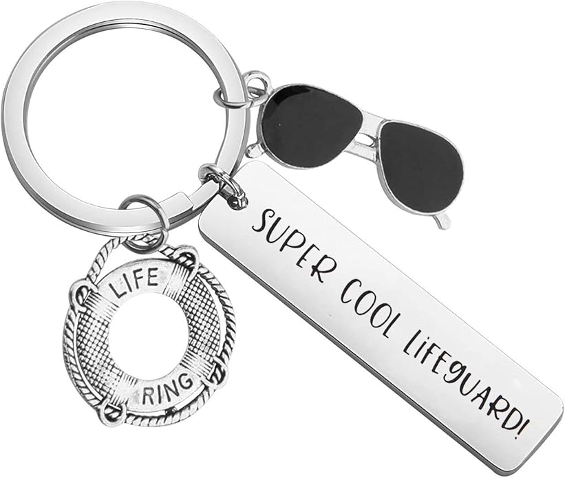 Lifeguard Gift Life Preserver Keychain Life Ring Keychain Guard Teacher