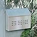Salsbury Industries 4515 Decorative Horizontal Style Mailbox, Stainless Steel