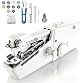 Handheld Sewing Machine, Mini Sewing Machine with Sewing Accessories, Electric Portable Stitch Tool for Beginners,