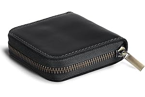 Fuinloth Leather Condom Case Condom Holder Small Zipper Bag