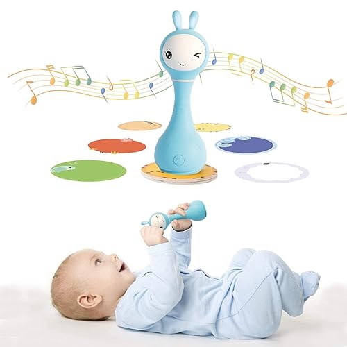 alilo(huohuotu) Smarty Bunny Shake Tell Musical Toy Rattle for