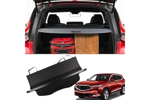Marretoo for Acura MDX Cargo Cover 2024 2023 2022【 FIT Base Type S Models ONLY 】 for Acura MDX Accessories Black Retractable Factory Style SUV Trunk Cover Replace OEM 08U35-TYA-210A
