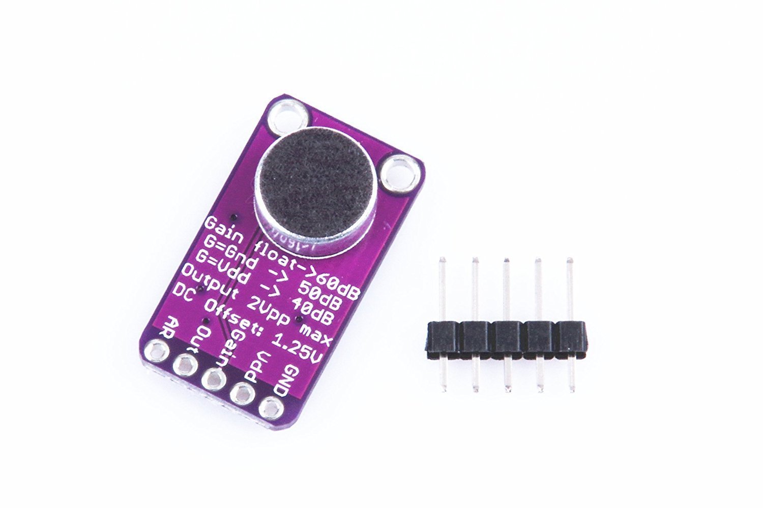 DollaTek MAX9814 Electret MIC Microphone Amplifier Module Auto Gain Control for Arduino