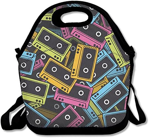 MAGGIE SALAS Type Pattern Multipurpose Lunch Bag Travelling Picnic Storage Bags Backpack Handbag