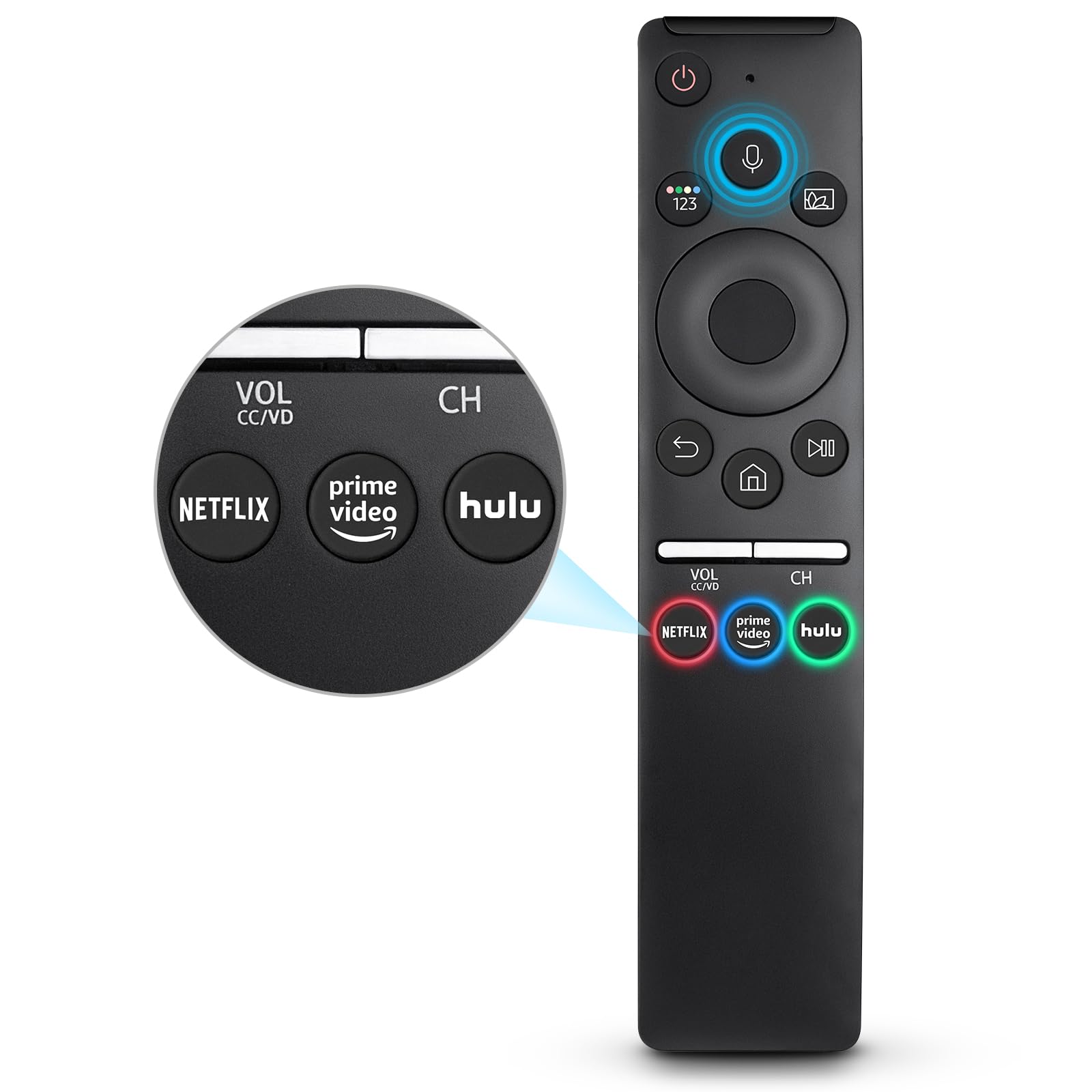 Photo 1 of Replacement Voice Remote for Samsung-TV-Remote Control Compatible for All Samsung with Voice Function Smart Curved Frame QLED LED LCD 8K 4K TVs
