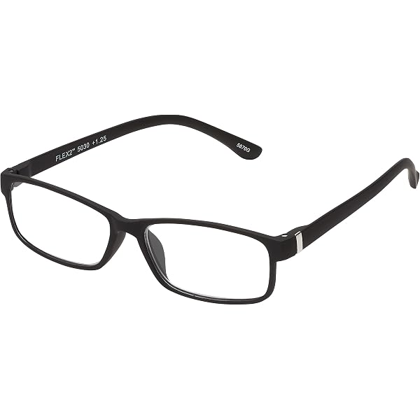 TR90 Flexible Reading Glasses – Unisex Adult Spectacles +1.0 To +3.5 – Black, Lightweight TR90 Frame