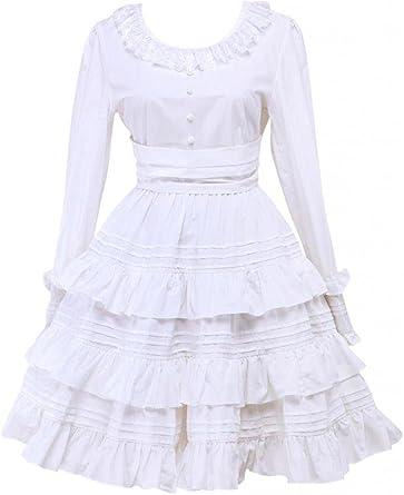 white cotton one piece dress