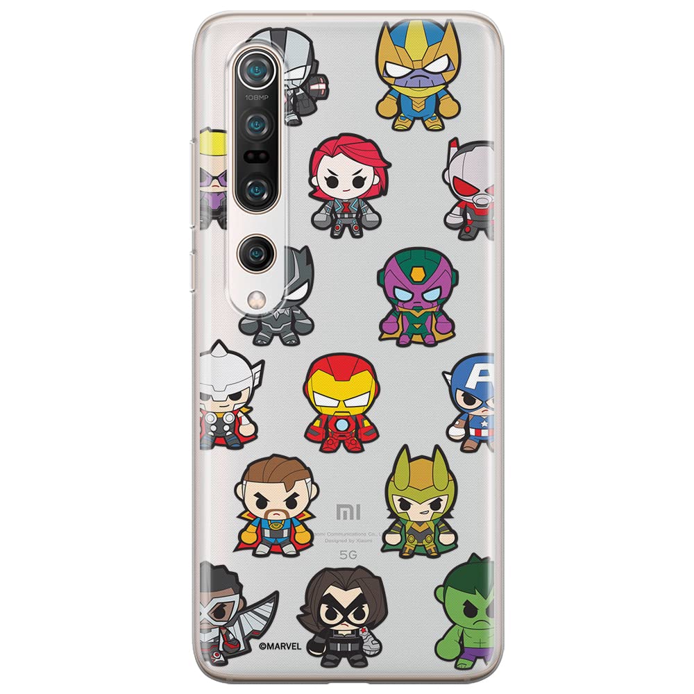 ERT GROUP mobile phone case for Xiaomi MI 10 / MI 10 PRO original and officially Licensed Marvel pattern Avengers 025 optimally adapted to the shape of the mobile phone, partially transparent