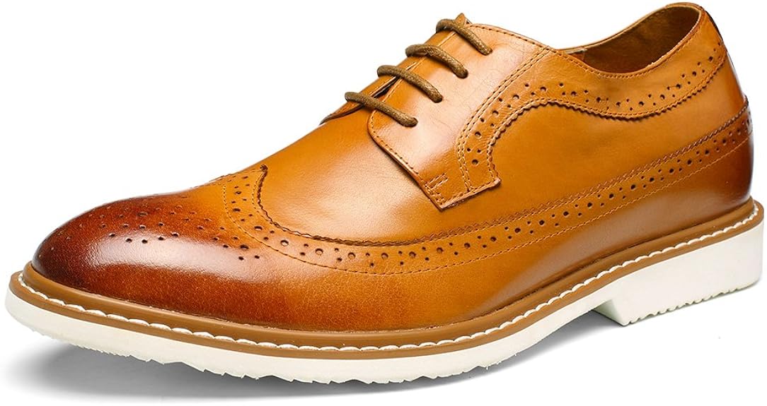 CHAMARIPA Chaussure Rehaussante de Stylée Marron a Talonnette Invisible