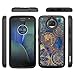 Moto G5S Plus Case, LEEGU [Shock Absorption] Dual Layer Heavy Duty Protective Silicone Plastic Cover Case for Motorola Moto G5S Plus - Gear Wheel
