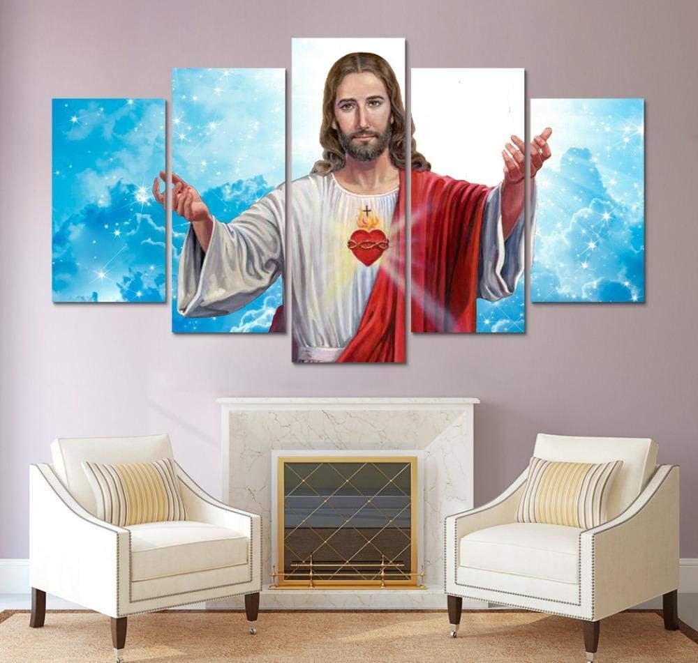YDHP canvas wall art Print sacred heart of jesus painting wall art Decor Canvas Art Print Painting on canvas-40x60 40x80 40x100cm no frame