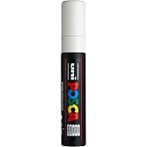 POSCA PC-17K Water-Based Paint Markers, Extra Broad Tip (15mm), White