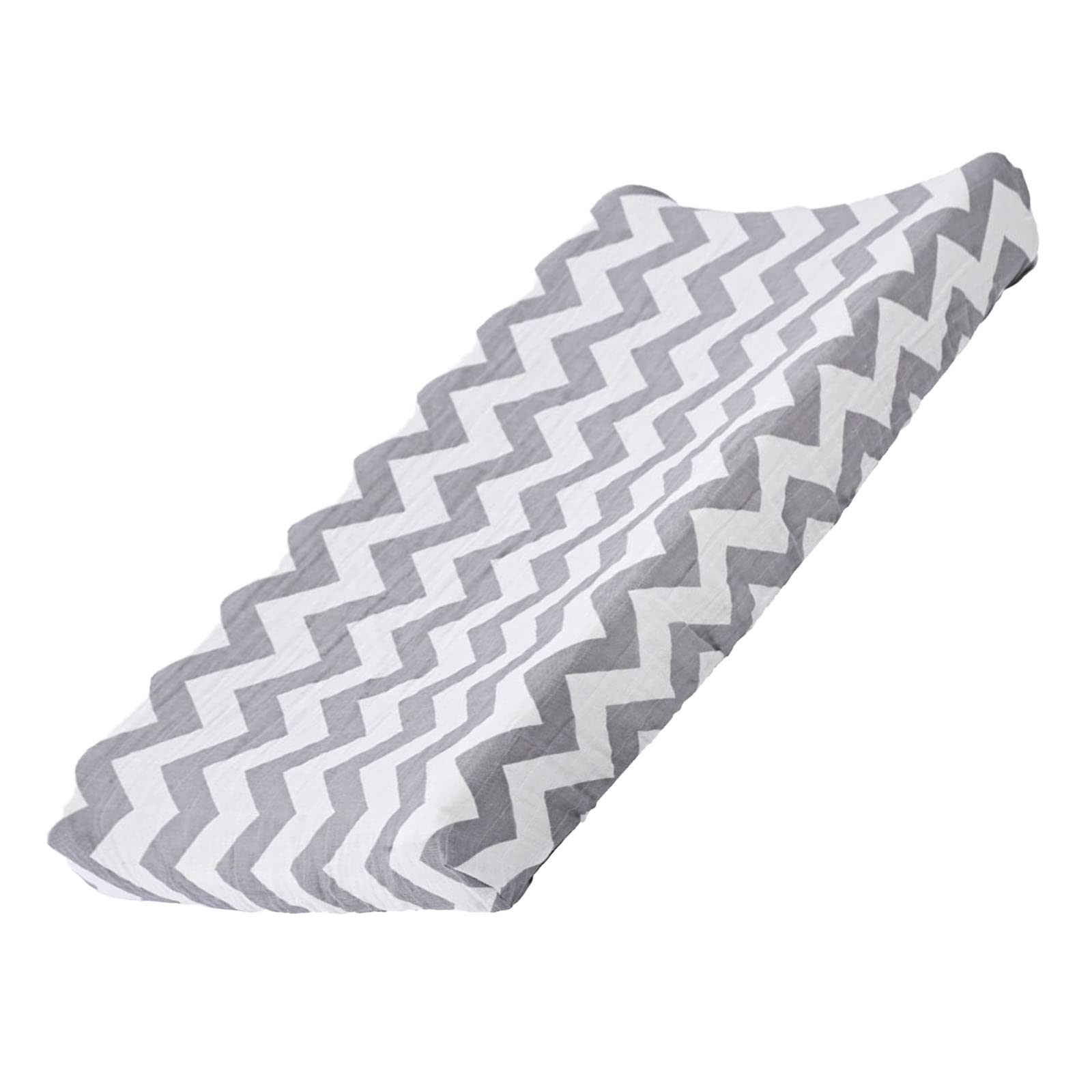 Baby Floral Diaper Changing Pad Cover Cradle Mattress Sheets, Changing Table Cover Changing Mat Cover Sheets 32''X 16'' (Cover Only, Pad Not Included) (Grey Wave)