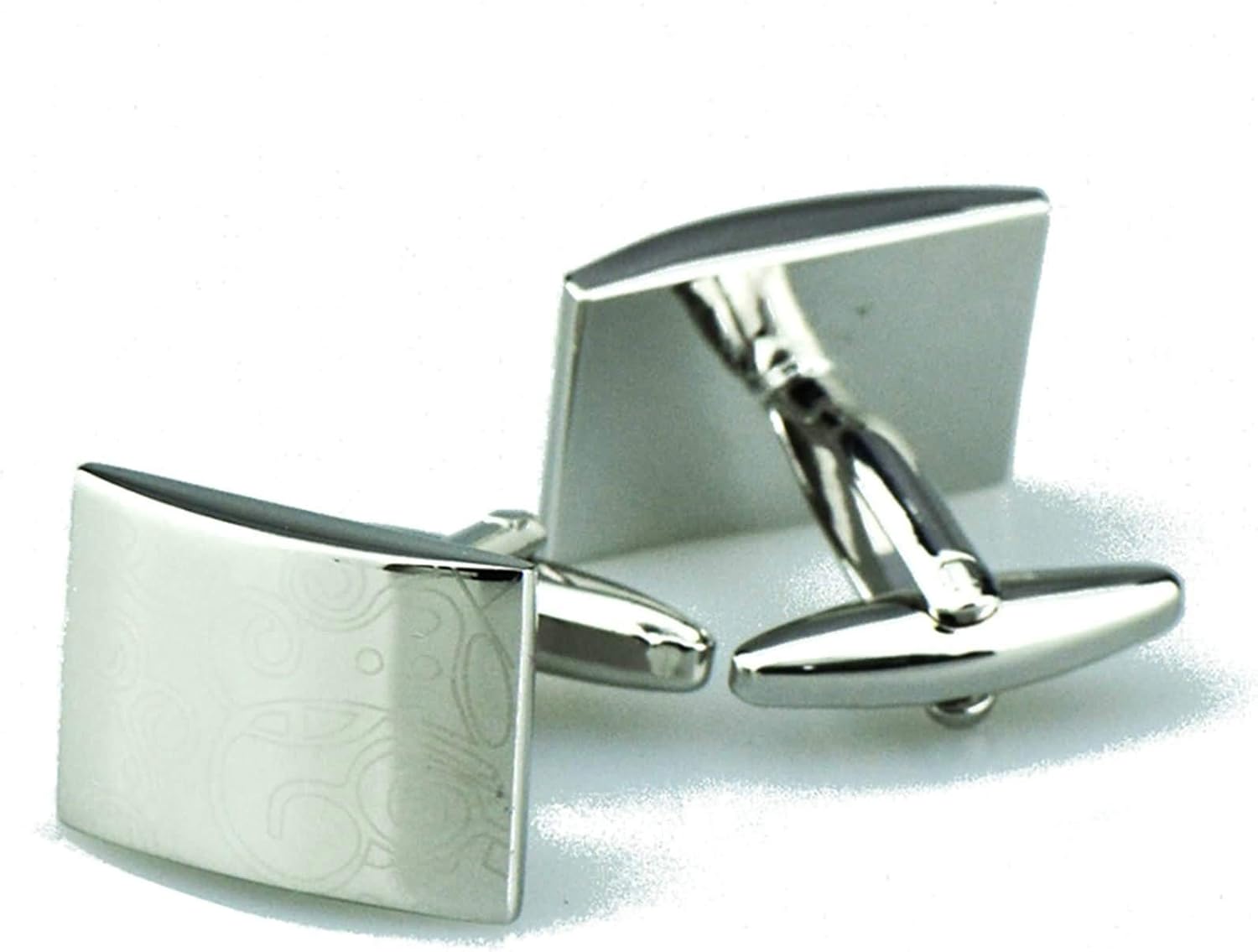 Honey Bear Manschettenknöpfe Initiale V - Edelstahl, Gebürstetes Silber