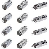 Cctv4Less BNC Female to RCA Male Adapter Straight Connector for CCTV Security Camera Systems (20)
