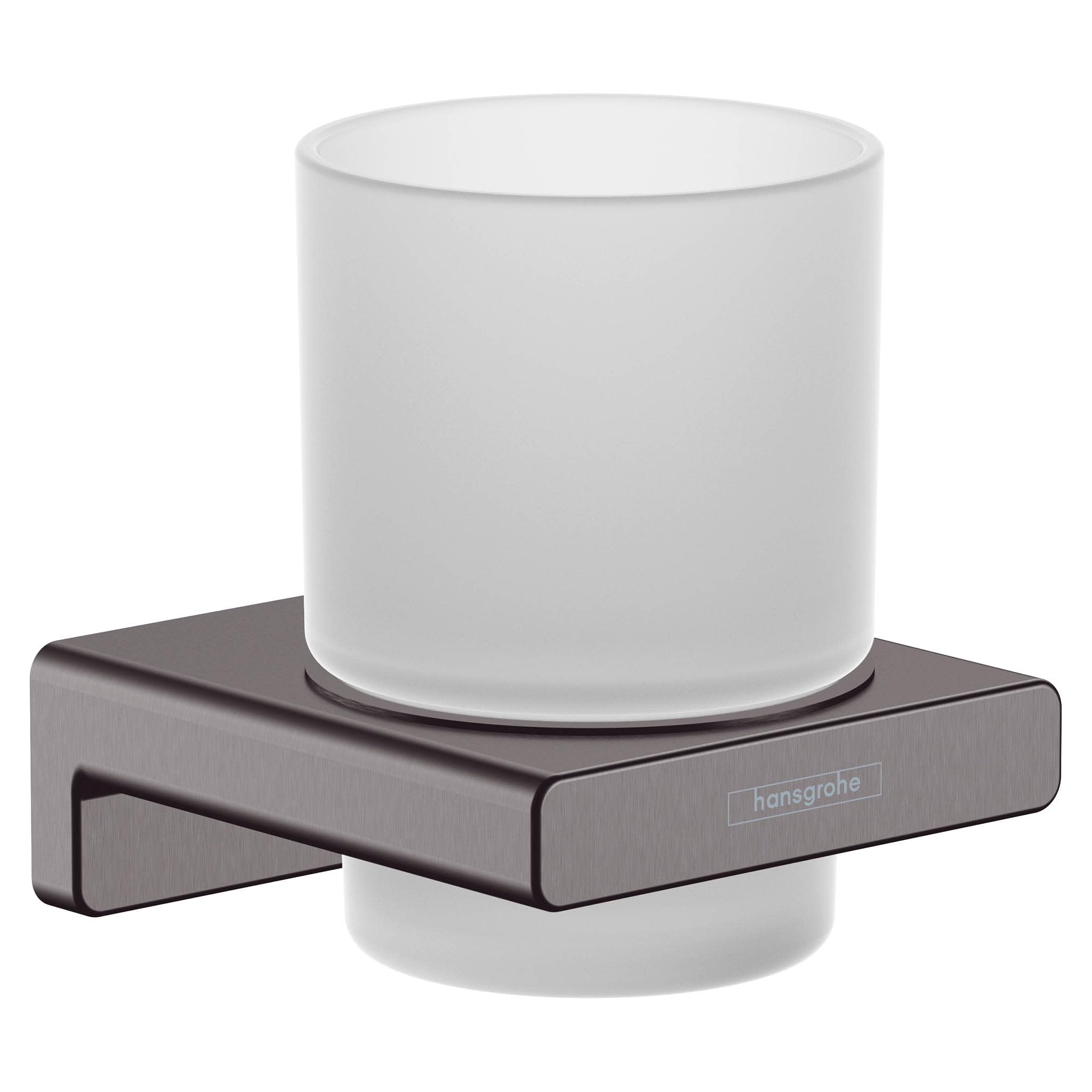 hansgrohe AddStoris Toothbrush tumbler, brushed black chrome, 41749340