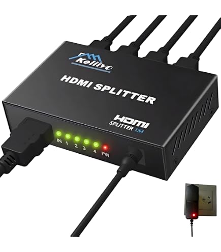 Amazon.com: GEFEN GTB-HD4K2K-148C-BLK 4K Ultra HD 1:8 Splitter for