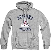 University of Arizona Official Wildcats Logo Unisex Adult Pull-Over Hoodie, Athletic Heather, Large