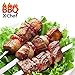 X-Chef 12-inch Metal Kabob Skewers, 304 Stainless Steel Barbecue Skewers Flat Skewer Sticks for Grilling, Pack of 12