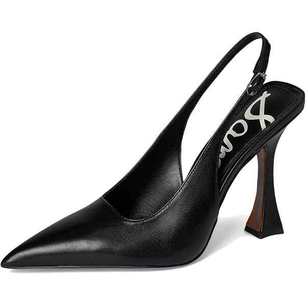 Amazon.com | Sam Edelman Women's Essa Pump, Black Leather, 5 | Pumps