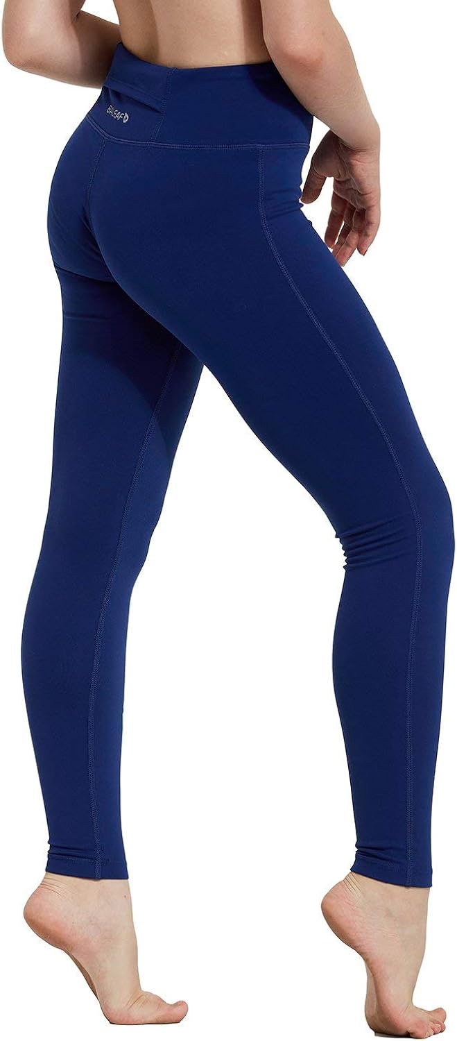 BALEAF Youth Girl's Athletic Dance Leggings Compression Pants Running Active Yoga Tights with Back Pocket: Clothing