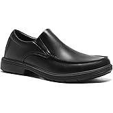 Orthopedic Business Leather Dress Shoes: Comfortable Arch Support Plantar Fasciitis Formal Tuxedo Oxford for Mens, Casual Classic Modern Wingtip Slip On Loafers for Foot and Heel Pain Relief