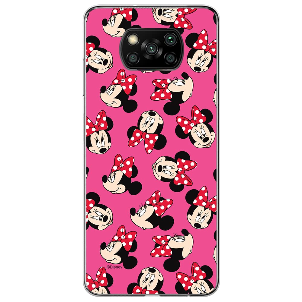 ERT GROUP mobile phone case for Xiaomi POCOPHONE X3 original and officially Licensed Disney pattern Minnie 019 optimally adapted to the shape of the mobile phone, case made of TPU