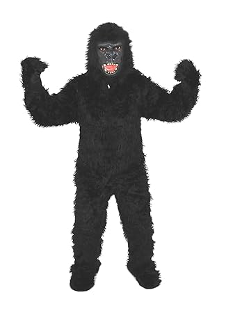 Gorilla Schwarz Einheitsgrösse L-XL Kostüm Fasching Karneval Fastnacht Motto Party Halloween