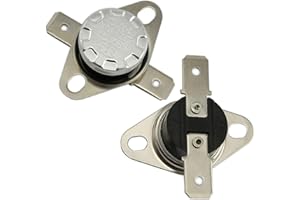RuiLing 2-Pack KSD301 10A 250V Thermal Switch 150 Centigrade Thermostat Temperature Normally Open Switch